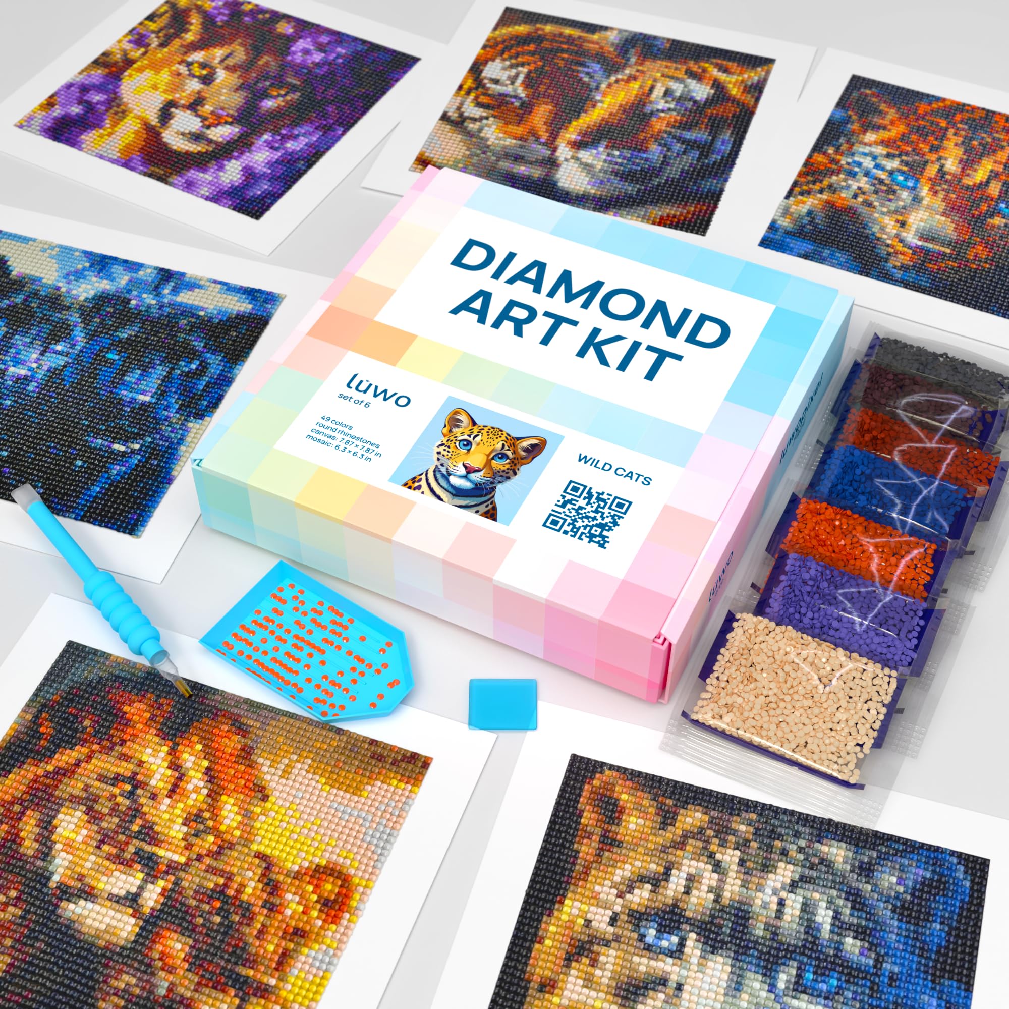 Fabulous Art DMART-21 4パックセット Amazon.com: LuwoArte 6 Pack Diamond Painting Kits for Adults